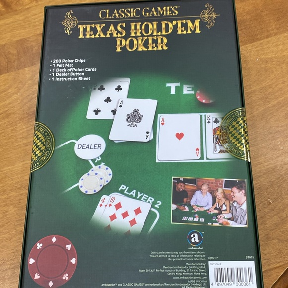 NWOT. Texas Hold’Em Poker set. - Picture 8 of 9